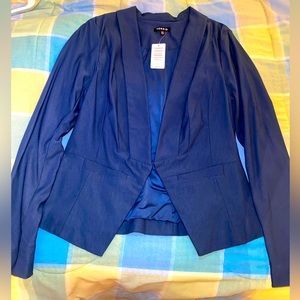 NWT Torrid Navy Cutaway Blazer sz. 00